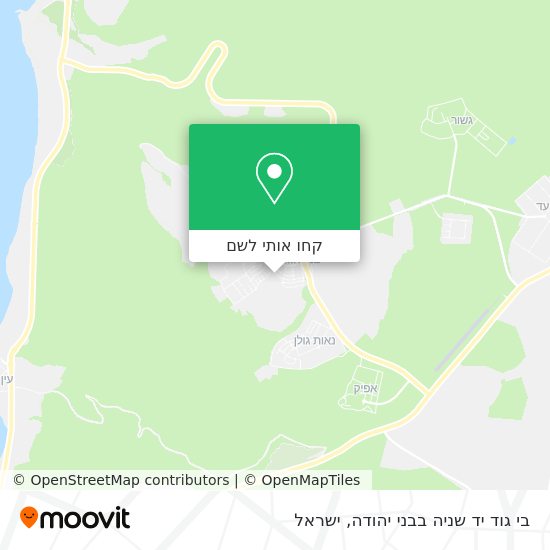 מפת בי גוד יד שניה בבני יהודה