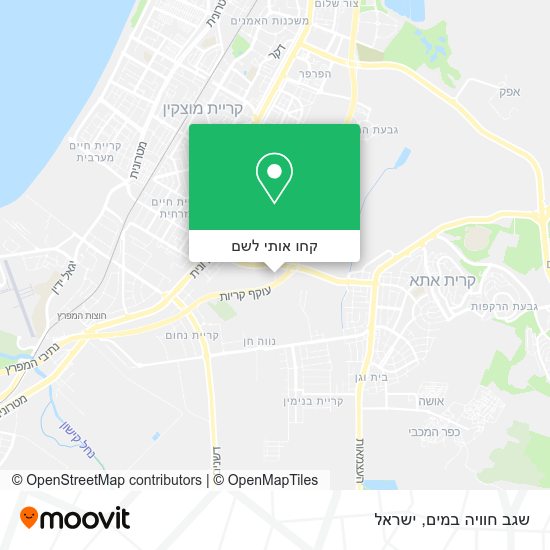 מפת שגב חוויה במים