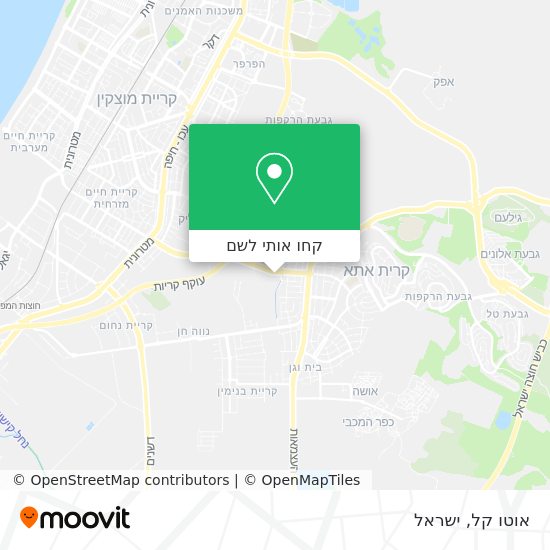 מפת אוטו קל