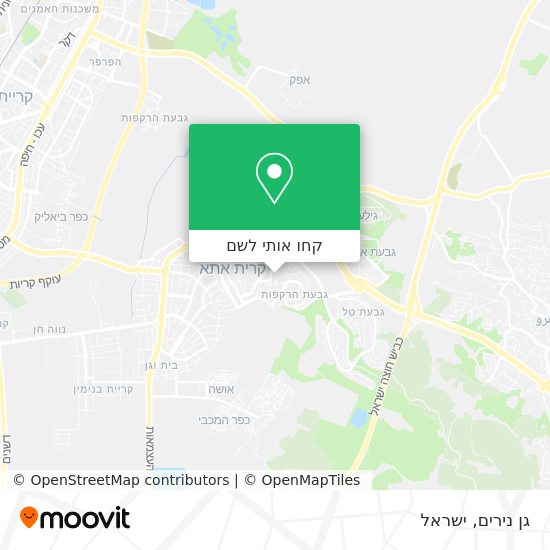 מפת גן נירים