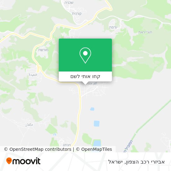 מפת אביזרי רכב הצפון