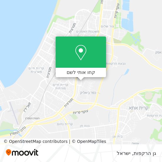 מפת גן הרקפות