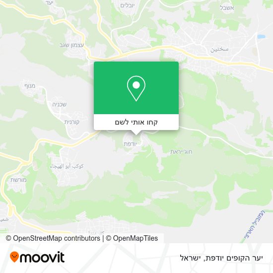 מפת יער הקופים יודפת