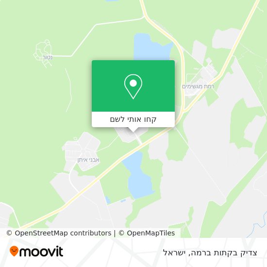 מפת צדיק בקתות ברמה