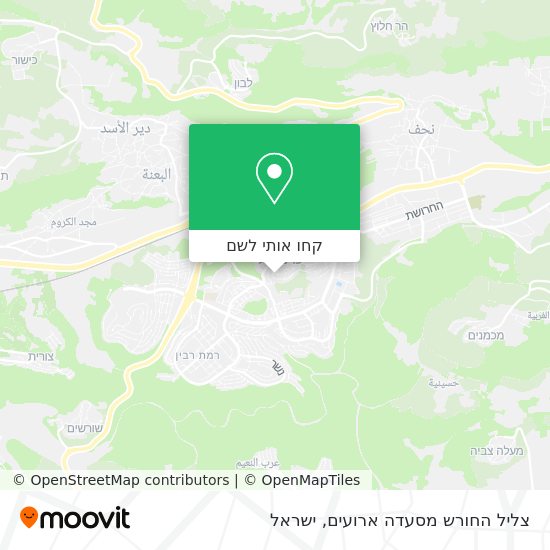 מפת צליל החורש מסעדה ארועים