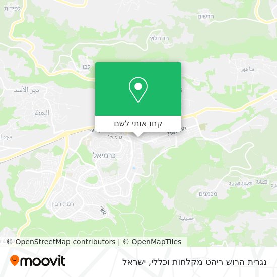 מפת נגרית הרוש ריהט מקלחות וכללי