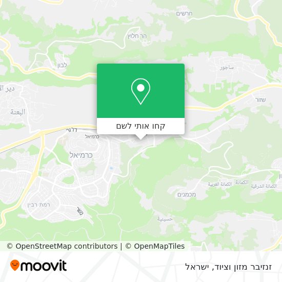 מפת זנזיבר מזון וציוד