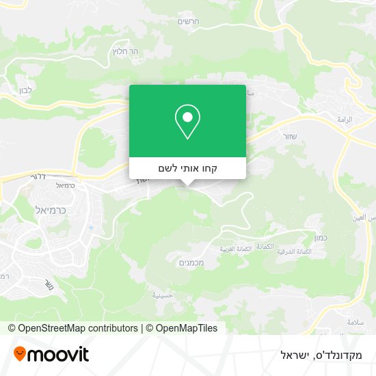 מפת מקדונלד'ס