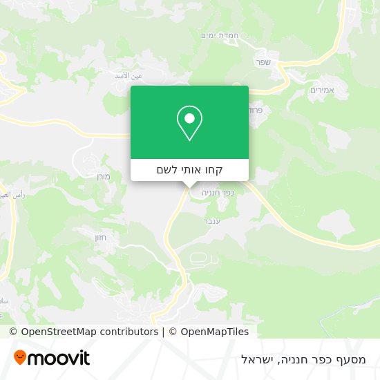מפת מסעף כפר חנניה