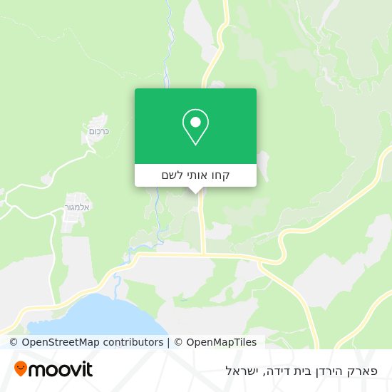מפת פארק הירדן בית דידה