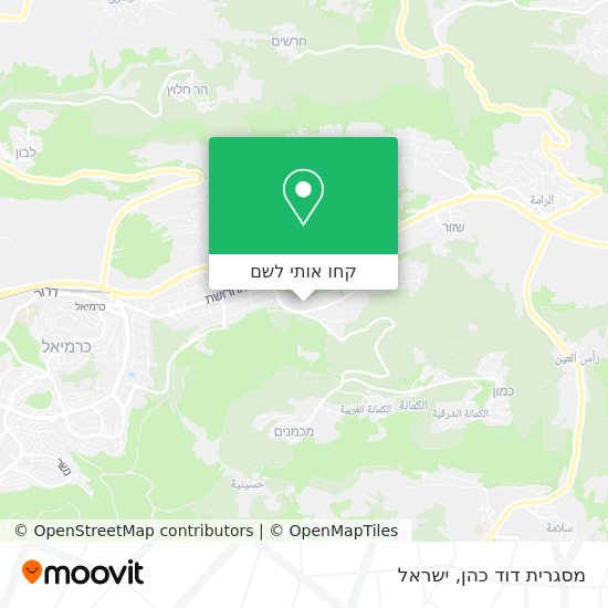 מפת מסגרית דוד כהן