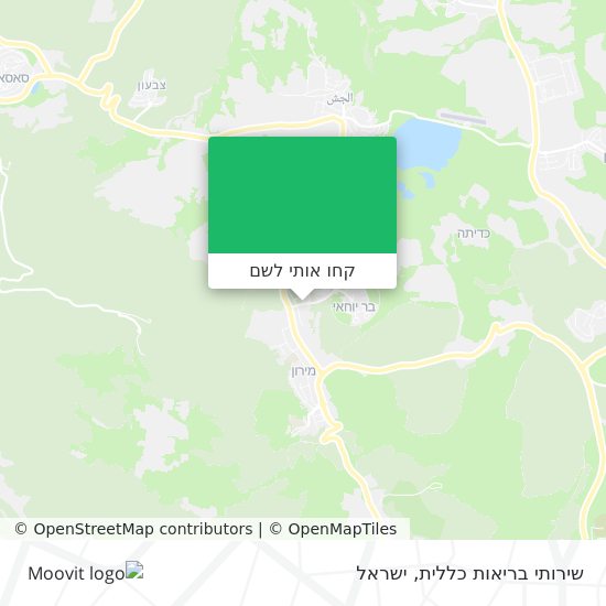 מפת שירותי בריאות כללית