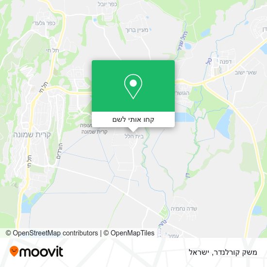 מפת משק קורלנדר