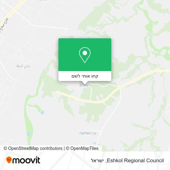 מפת Eshkol Regional Council