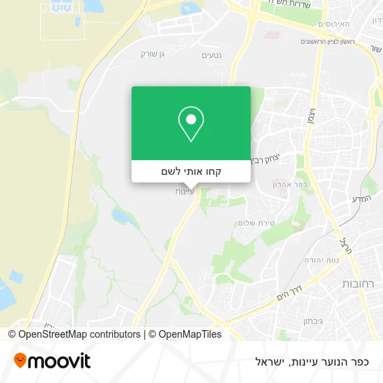 מפת כפר הנוער עיינות