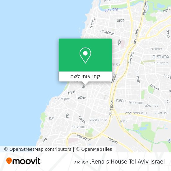 מפת Rena s House Tel Aviv Israel