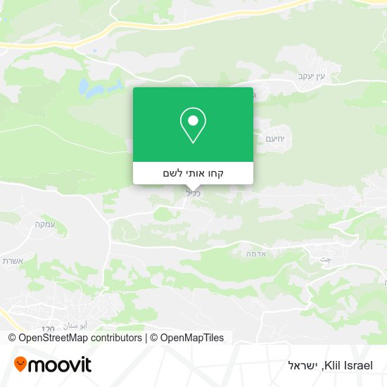 מפת Klil Israel
