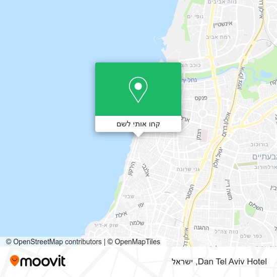 מפת Dan Tel Aviv Hotel