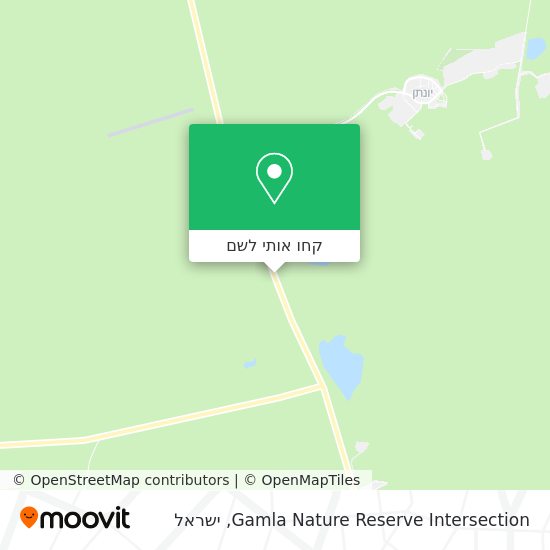 מפת Gamla Nature Reserve Intersection