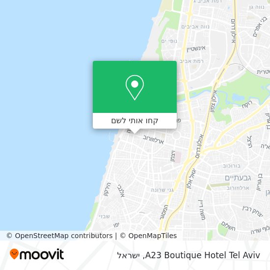 מפת A23 Boutique Hotel Tel Aviv