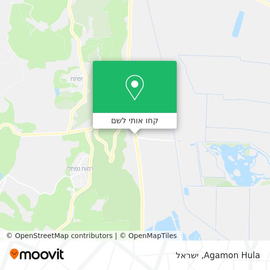 מפת Agamon Hula