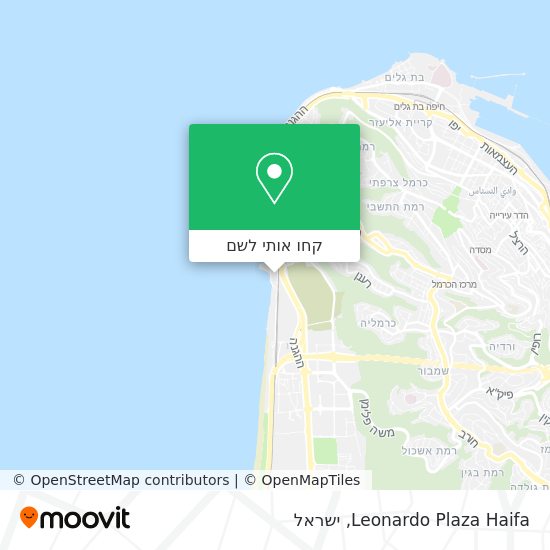 מפת Leonardo Plaza Haifa