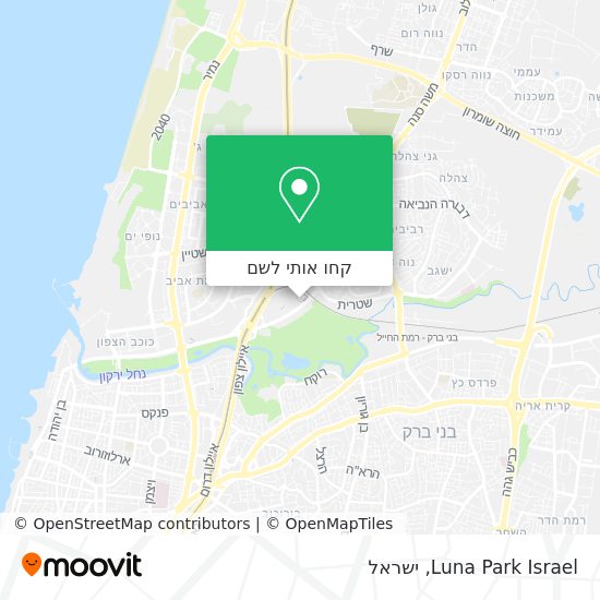 מפת Luna Park Israel