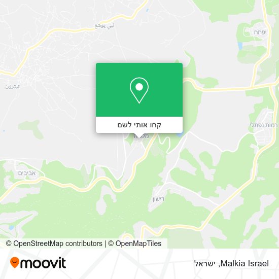 מפת Malkia Israel