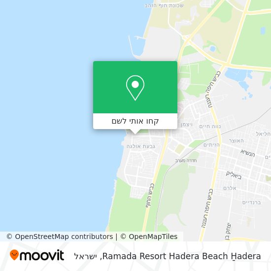 מפת Ramada Resort Hadera Beach H̱adera