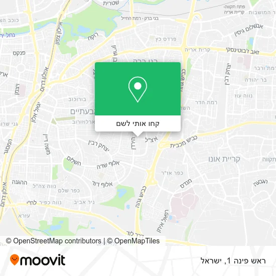 מפת ראש פינה 1