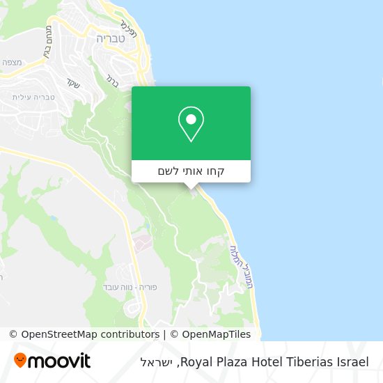 מפת Royal Plaza Hotel Tiberias Israel