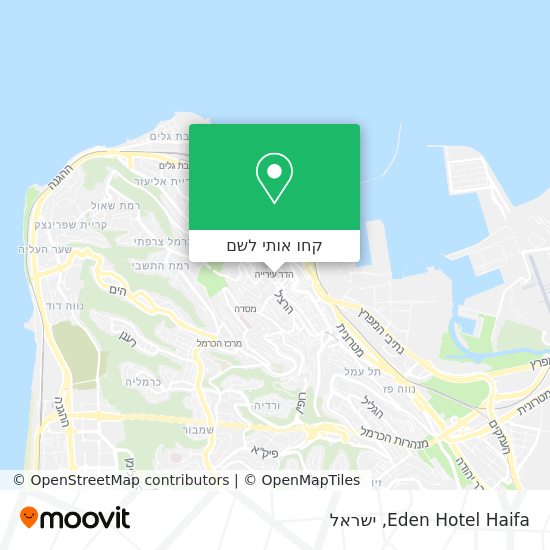מפת Eden Hotel Haifa