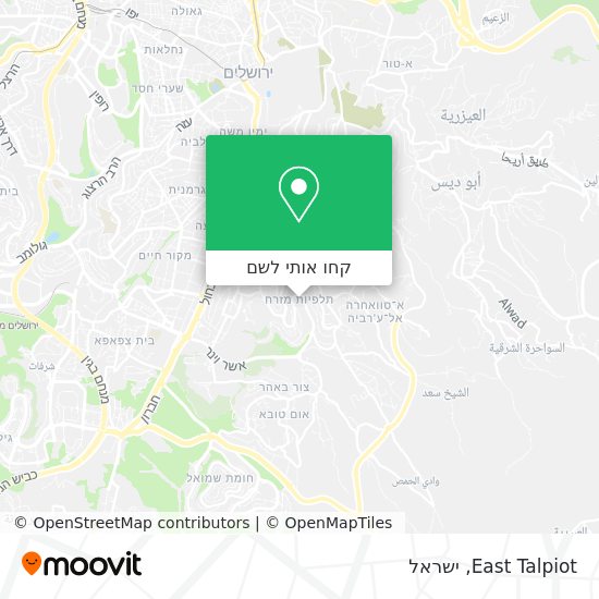 מפת East Talpiot