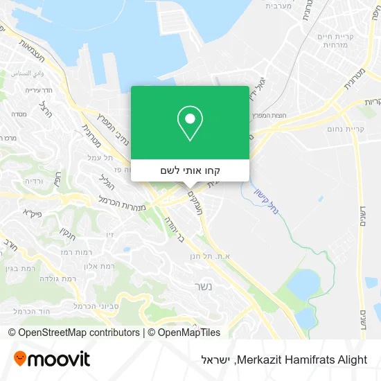 מפת Merkazit Hamifrats Alight