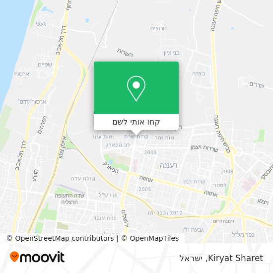 מפת Kiryat Sharet