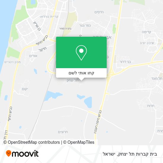 מפת בית קברות תל יצחק