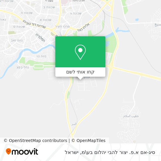 מפת סיג-אם א.פ. יצור להבי יהלום בע\מ