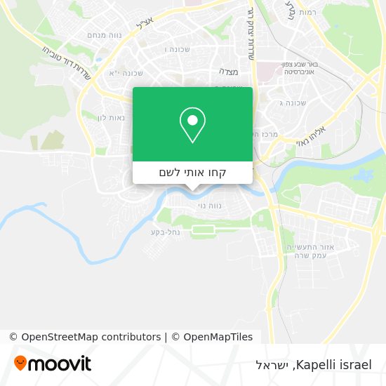 מפת Kapelli israel