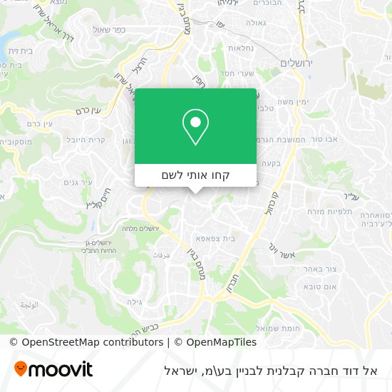 מפת אל דוד חברה קבלנית לבניין בע\מ