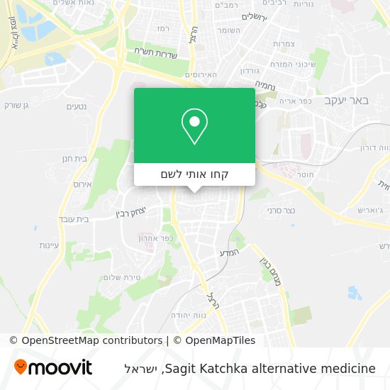 מפת Sagit Katchka alternative medicine