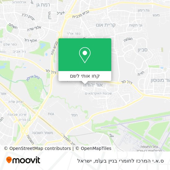 מפת ס.א.י המרכז לחומרי בניין בע\מ