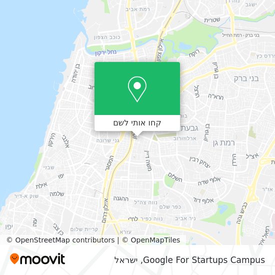 מפת Google For Startups Campus