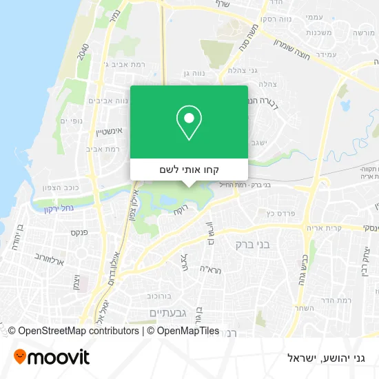 מפת גני יהושע