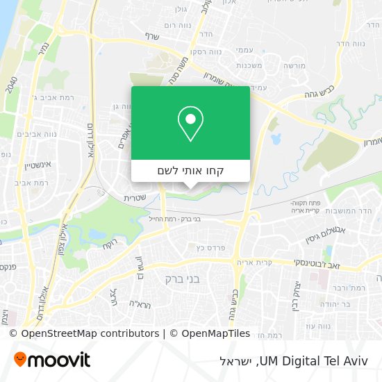 מפת UM Digital Tel Aviv