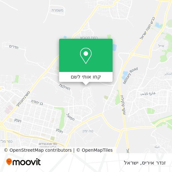 מפת זנדר איריס