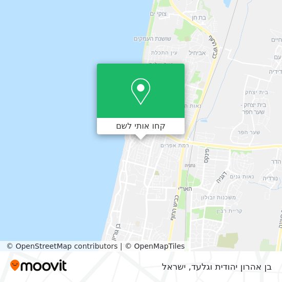 מפת בן אהרון יהודית וגלעד