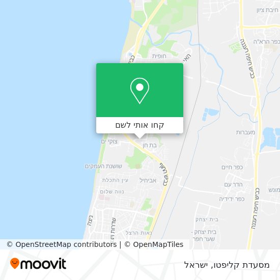 מפת מסעדת קליפטו
