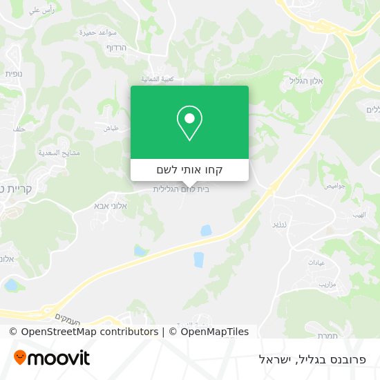 מפת פרובנס בגליל