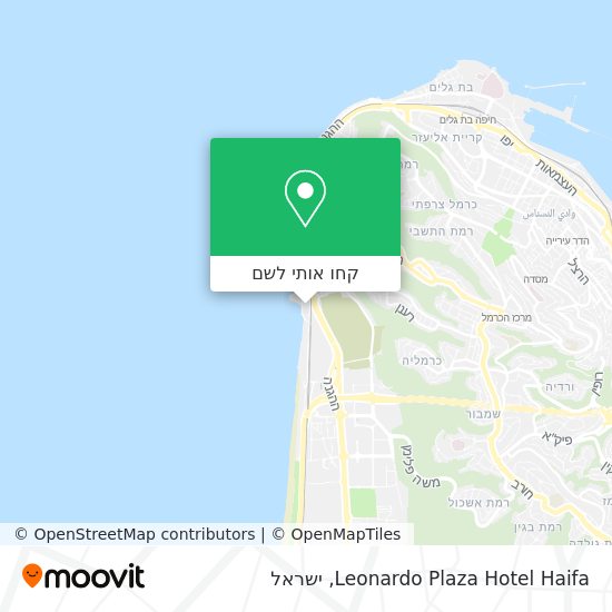 מפת Leonardo Plaza Hotel Haifa