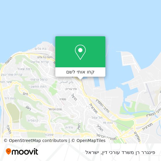 מפת פינגרר רן משרד עורכי דין